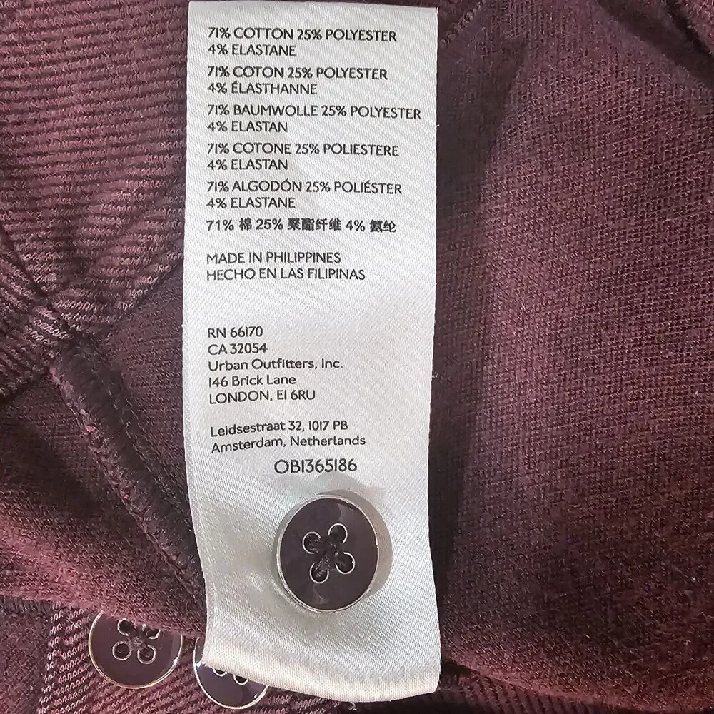 Maeve Anthropologie High Rise Seamed Split Hem Pants In Plum Size 14 Equestrian - Picture 11 of 11